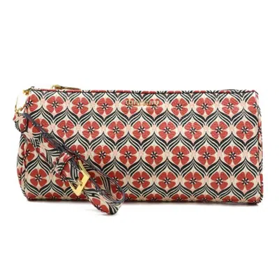 Pre-owned Miu Miu Multi-color Red Color Leather Clutch Bag ()