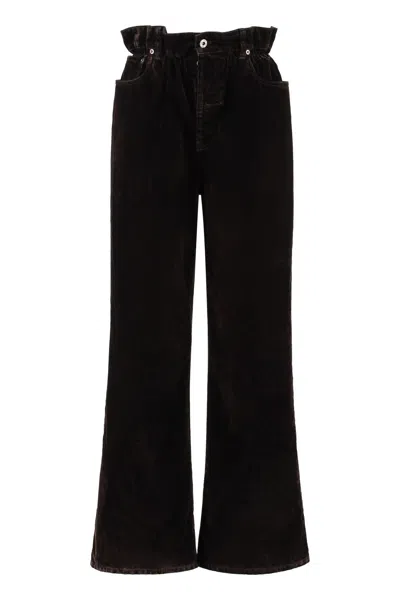 Miu Miu Multi-pocket Jeans In Brown