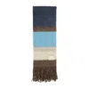 Miu Miu Multicolor Striped Logo Scarf In Multi