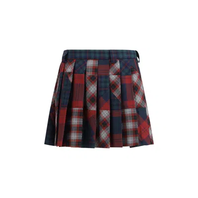 Miu Miu Multicolor Wool Mini Women's Skirt