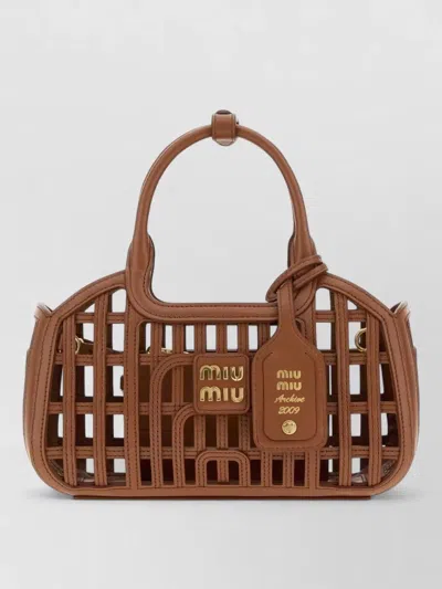 Miu Miu Na Leather Clutch Bag