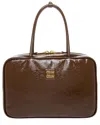 Miu Miu Naplack Leather Satchel