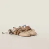 Miu Miu Nappa And Calf Leather Ballerinas In Cord