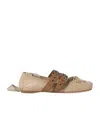 Miu Miu Nappa And Calf Leather Ballerinas In Gray