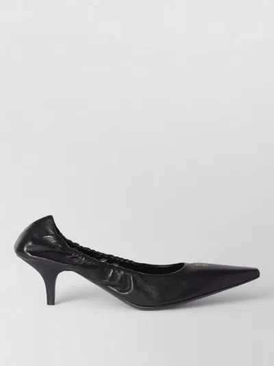 Miu Miu Nappa Lambskin Slingback Stiletto Pumps Aviator In Black