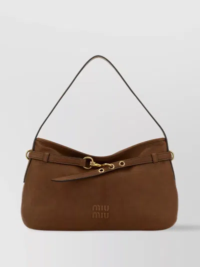 Miu Miu Nappa Leather Adventure Shoulder Bag