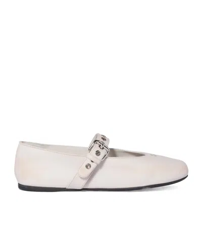 Miu Miu Nappa Leather Ballerinas In Multi