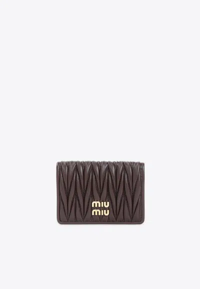 MIU MIU NAPPA LEATHER CARDHOLDER
