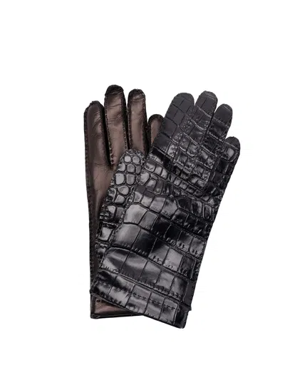 Miu Miu Nappa Leather Gloves In Black  