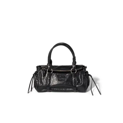 Miu Miu Nappa Leather Handbag In Black