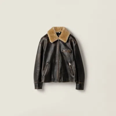 MIU MIU NAPPA LEATHER JACKET