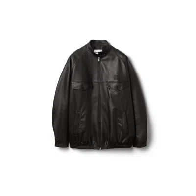 Miu Miu Nappa Leather Jacket In Black