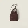 Miu Miu Nappa Leather Mini-bag In Briarwood