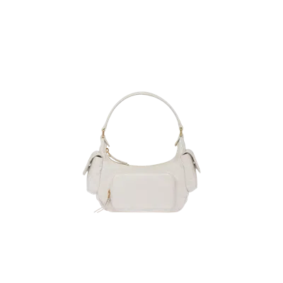 Miu Miu Nappa Leather Hobo Bag In White