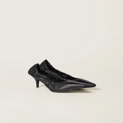 MIU MIU NAPPA LEATHER PUMPS