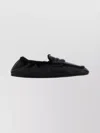 Miu Miu Nappa Leather Round Toe Loafers In Black