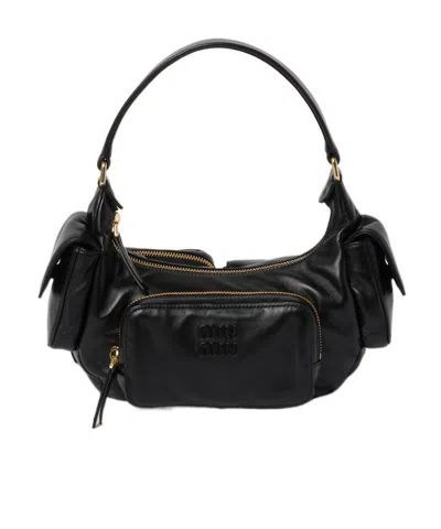 MIU MIU NAPPA LEATHER HOBO BAG