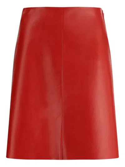MIU MIU MIU MIU NAPPA LEATHER SKIRT CLOTHING