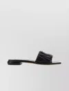 Miu Miu Nappa Leather Slides & Flip Flops In Black