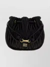 Miu Miu Nappa Leather Travel Pouch With Quilted Design