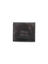 Miu Miu Nappa Leather Wallet In Black