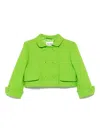 Miu Miu Natté Jacke In Green