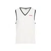Miu Miu Sleeveless Ribbed Cashmere Gilet In White
