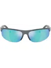 Miu Miu Navigator-frame Sunglasses In 蓝色
