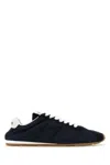 Miu Miu Navy Blue Lace Up Sneakers In Navy Blue