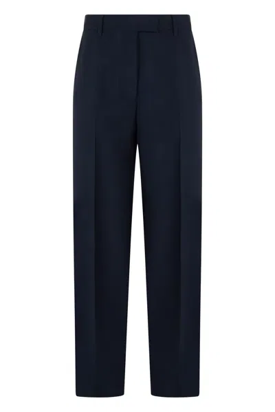 Miu Miu Mohair Blend Trousers In Brown