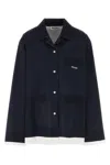 Miu Miu Women's Navy Silk Shirt
