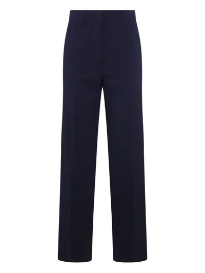 MIU MIU MIU MIU NAVY BLUE STRAIGHT PANTS