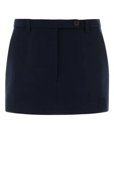 Miu Miu Navy Blue Stretch T-shirt Mini Skirt