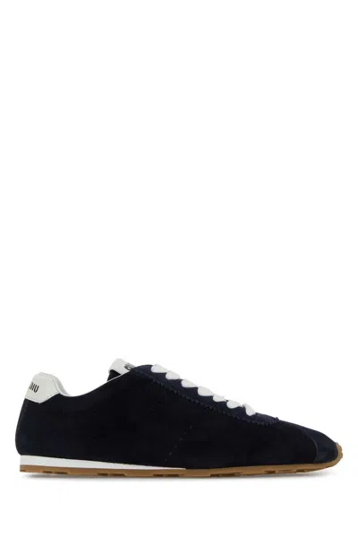 Miu Miu Nylon Sneakers In Blue