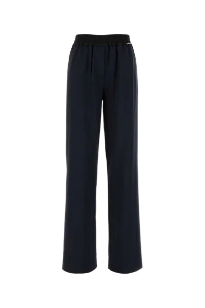 Miu Miu Navy Blue Wool Pant