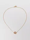 Miu Miu Necklace With Adjustable Length Chain And Pendant