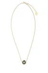 Miu Miu Gold Metal Necklace In Gold