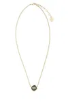 Miu Miu Gold Metal Necklace In Gold
