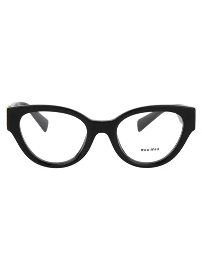 Miu Miu Nero Acetate Glasses In Black