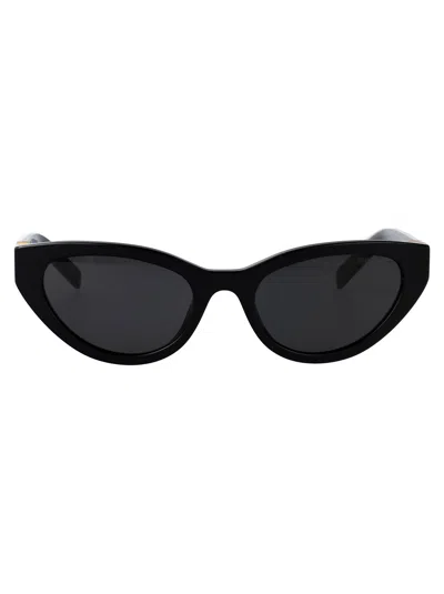 Miu Miu Nero Acetate Sunglasses In Black