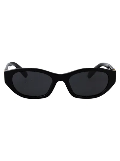 Miu Miu Nero Acetate Sunglasses In Black