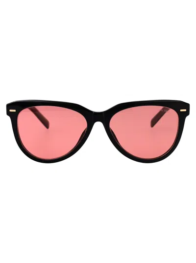 Miu Miu Nero Acetate Sunglasses In Burgundy