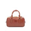 Miu Miu Women Arcadie Leather Bag In Brown