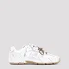 Miu Miu New Balance X 530 Sl Leather Sneakers Shoes In White