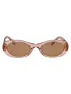 Miu Miu Noisette Transparent Acetate Sunglasses In Neutral