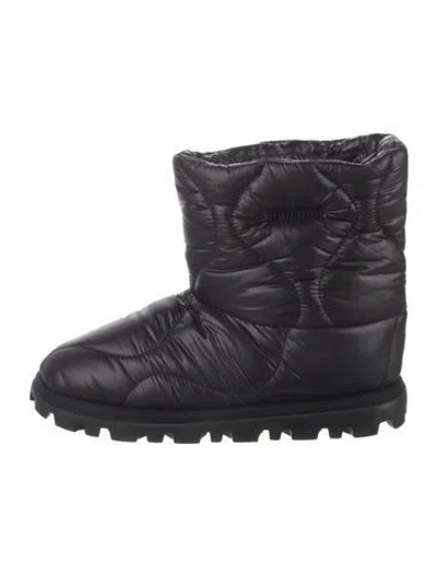 Pre-owned Miu Miu Nylon Boots In Black