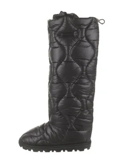 Pre-owned Miu Miu Nylon Boots In Black