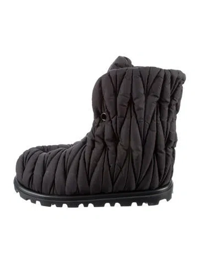 Pre-owned Miu Miu Nylon Boots In Multi