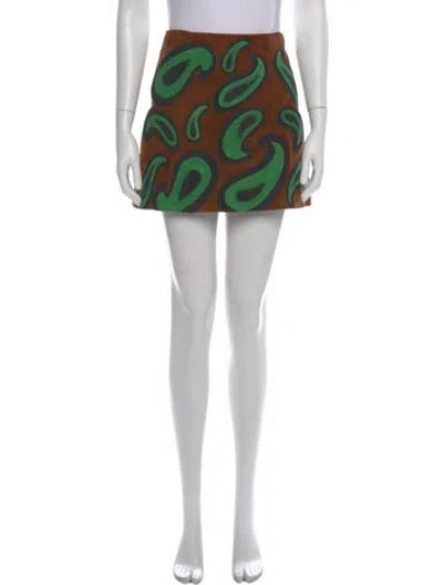 Pre-owned Miu Miu Nylon Mini Skirt In Neutral