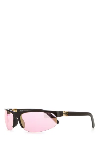 Miu Miu Occhiali Da Sole Miu Nocturne In Acetato Testa Di Moro Donna In Brown